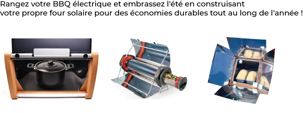 four solaire  avec les méthodes de cuisson autonomes
